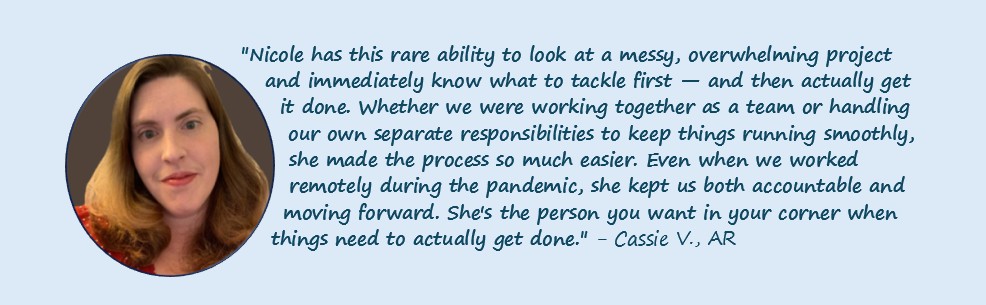 Cassies Testimonial - Site Ready blue